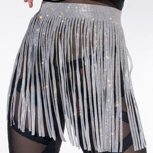 I GOT IT FROM MY MAMA RHINESTONE SKIRT BELT